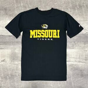 Missouri Tigers Mizzou T Shirt Mens S Black Embroidered College Game Day NCAA